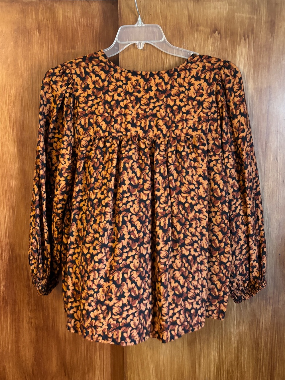 EUC A New Day Floral Tie Front Boho Peasant Blouse | Women’s Plus XXL - Picture 15 of 16